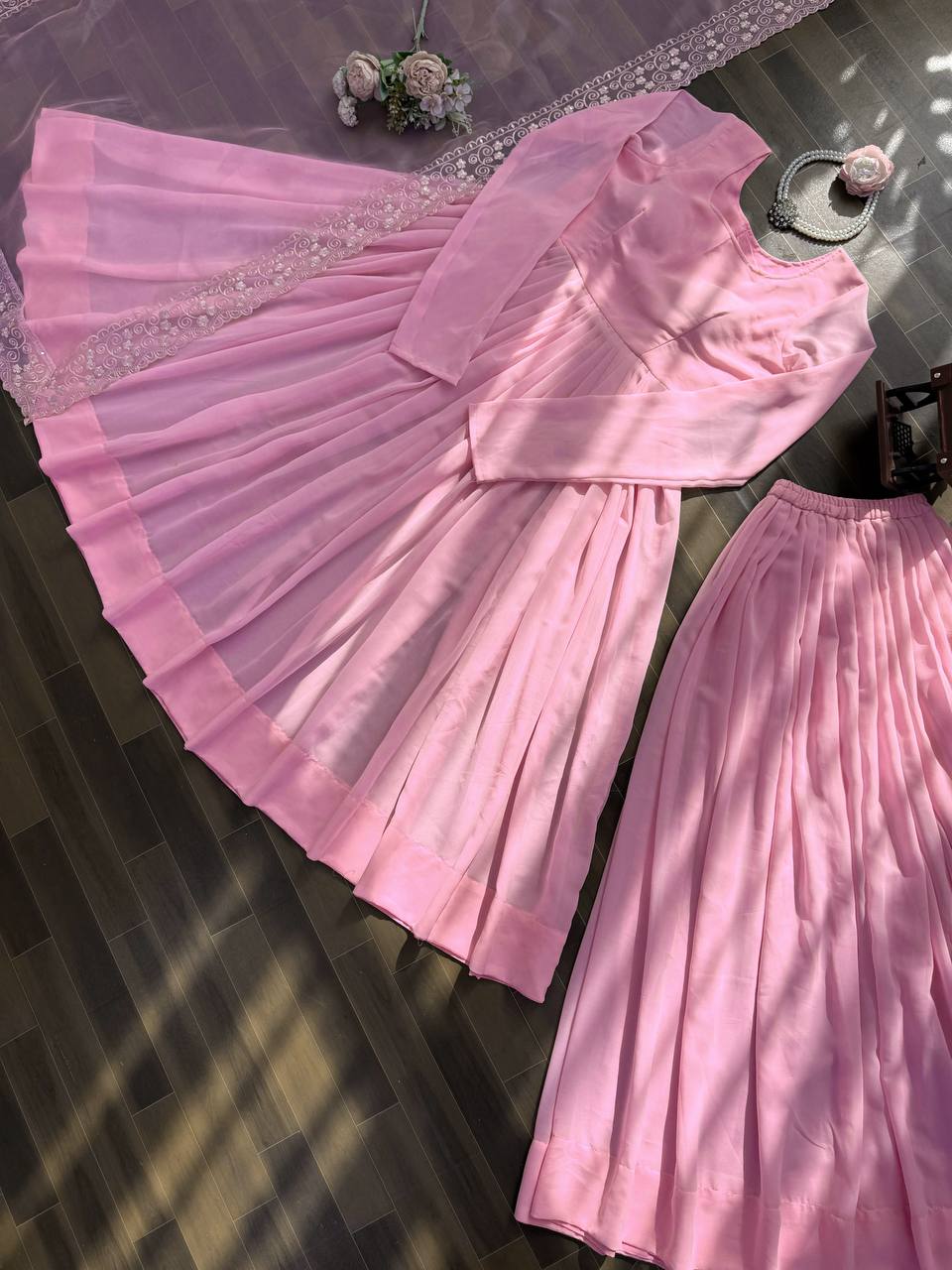 Premium Faux Georgette Suit Set