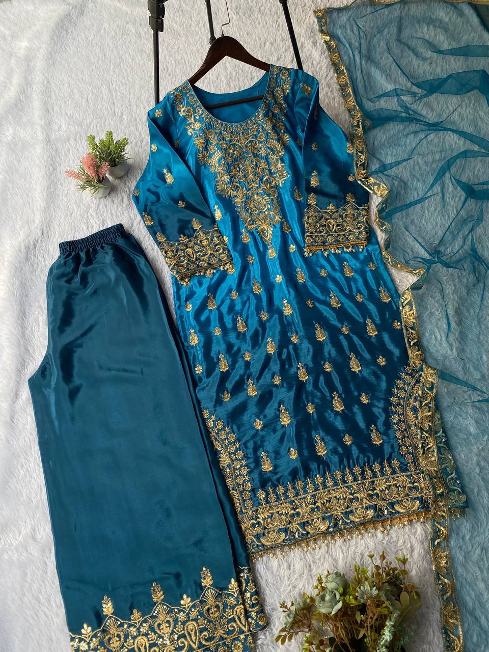 Eid Special Chinon Sequence Suit Set