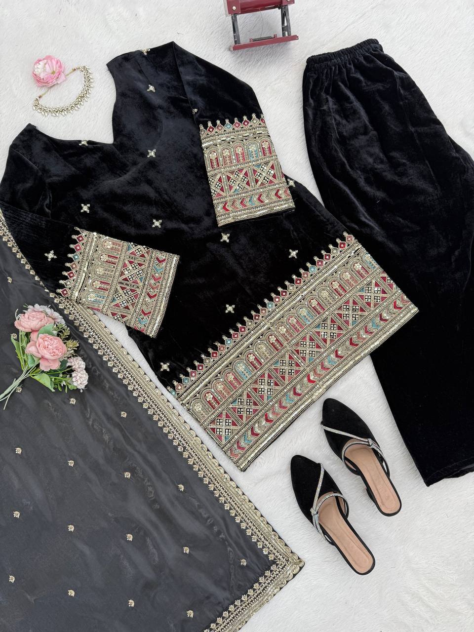 Black Palazzo Set